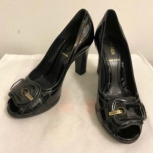 Authentic Fendi black heels